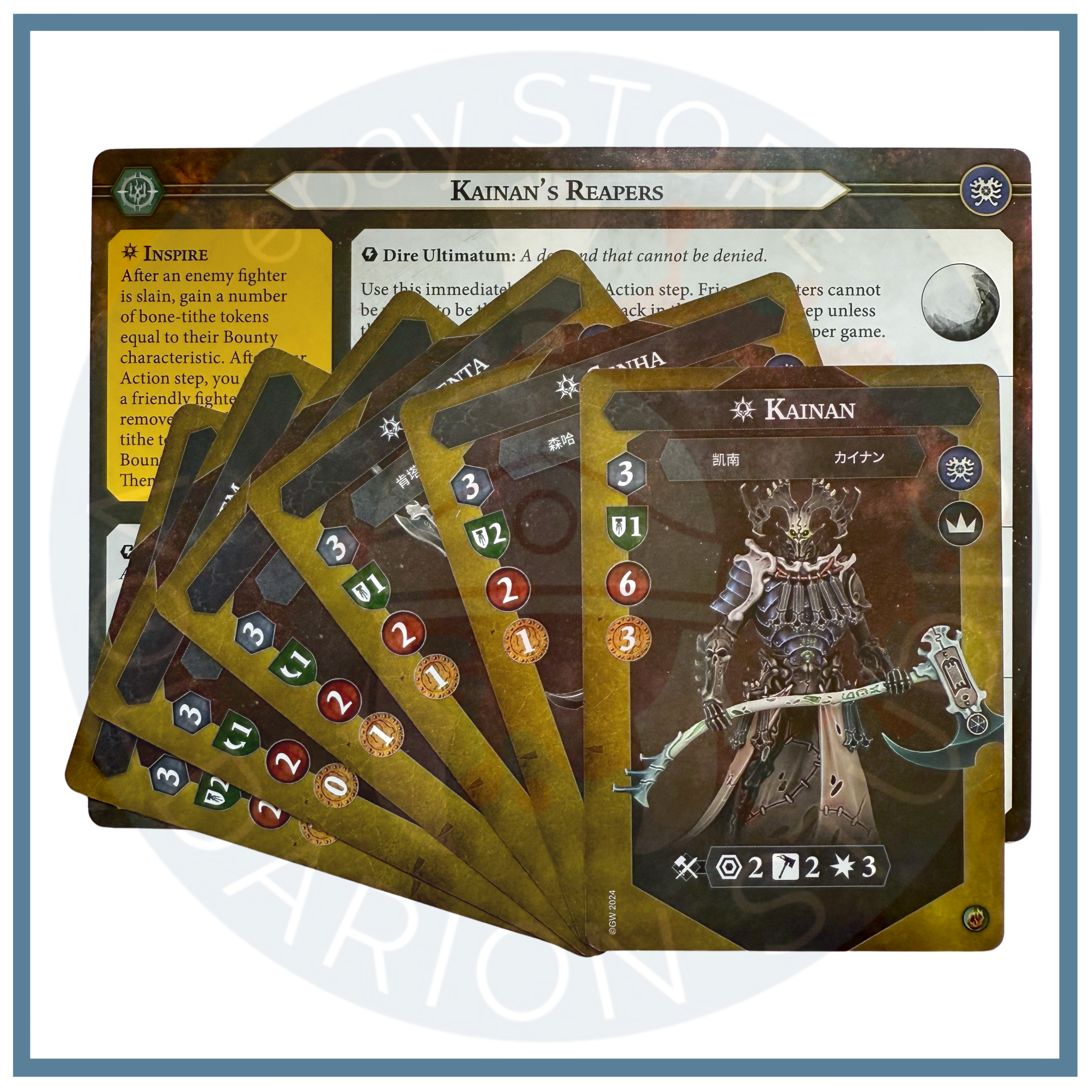 Kainan's Reapers Warband Cards