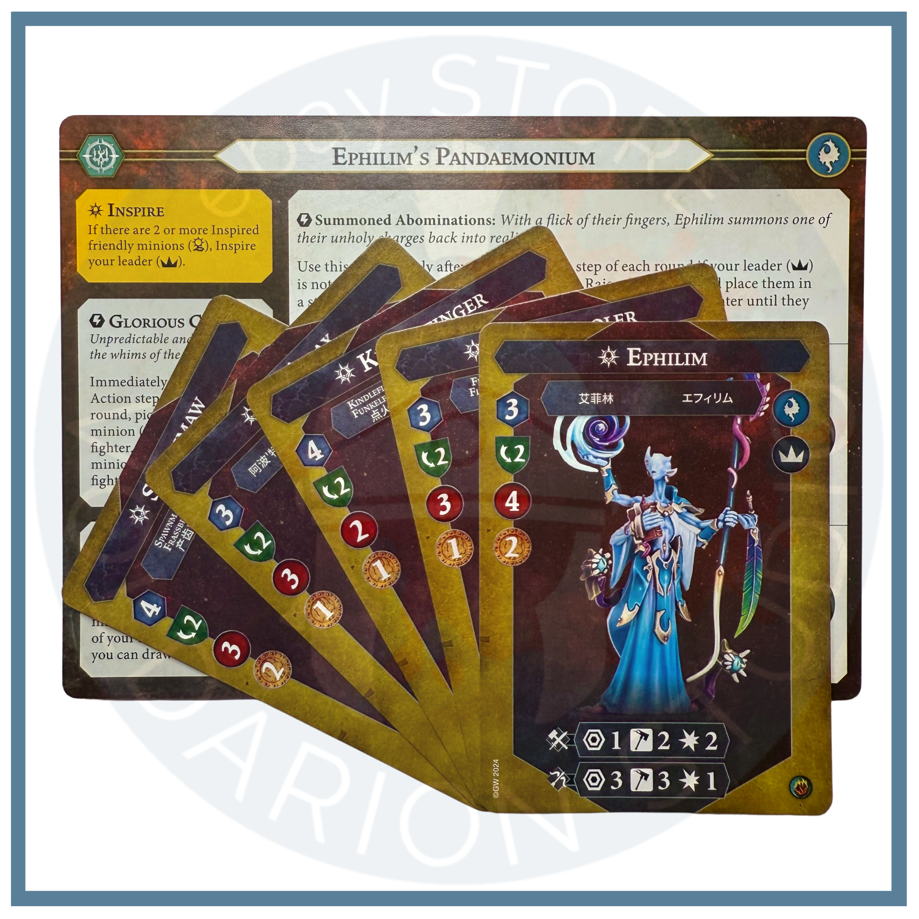 Ephilim's Pandaemonium Warband Cards