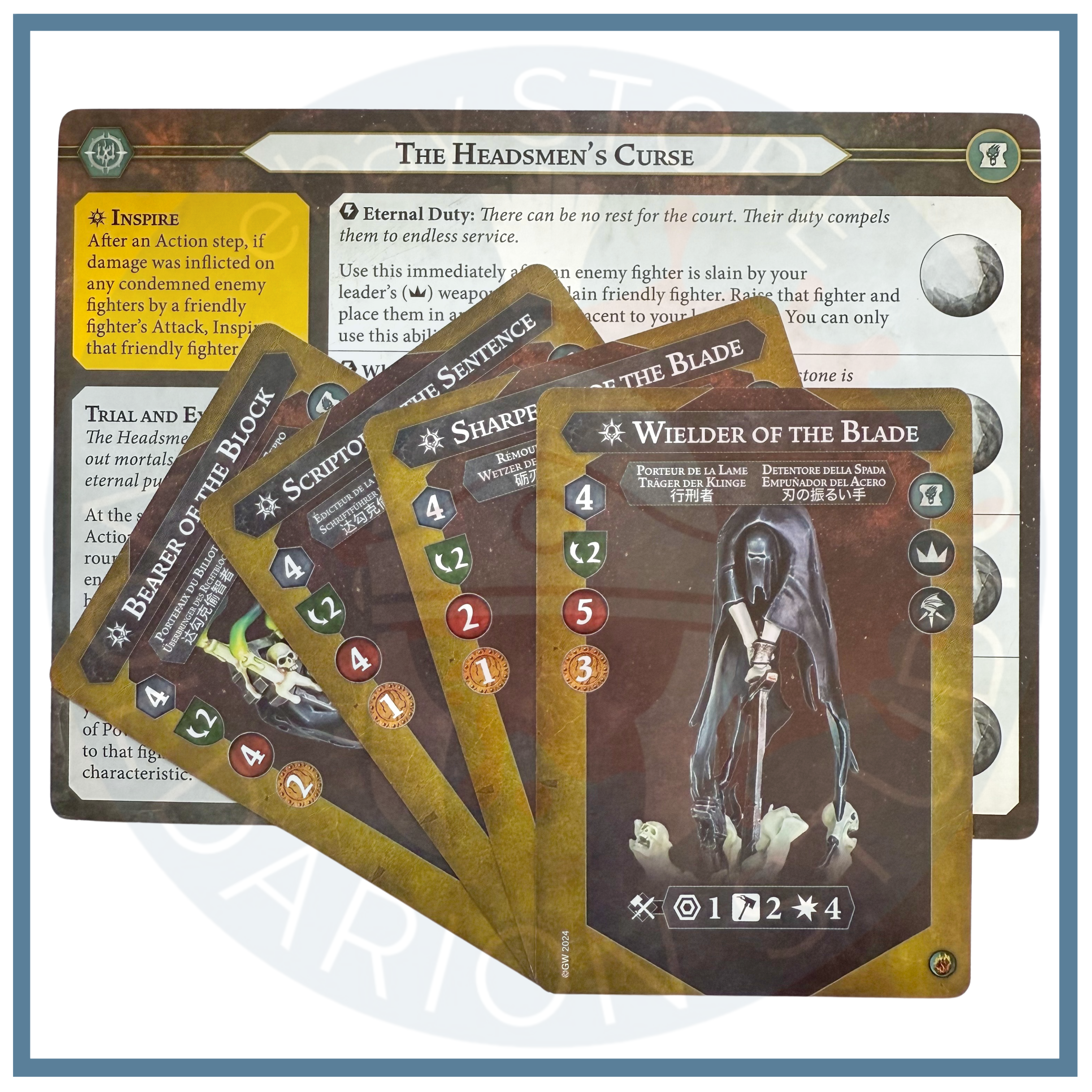 The Headsmen's Curse Warband Cards