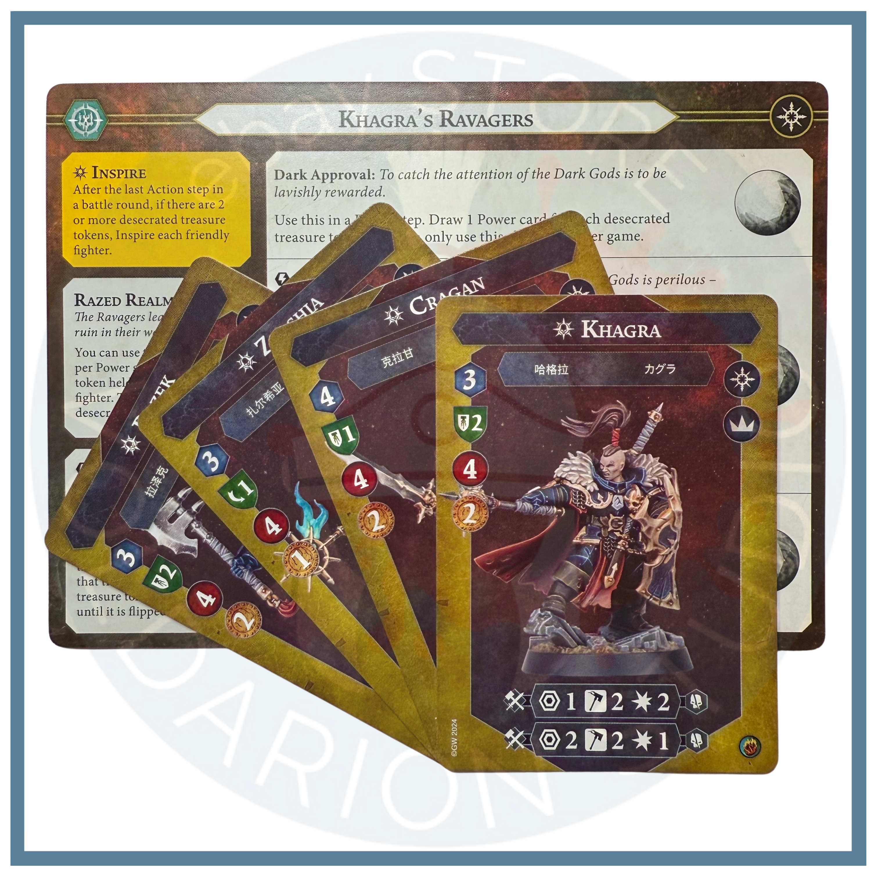 Khagra's Ravagers Warband Cards