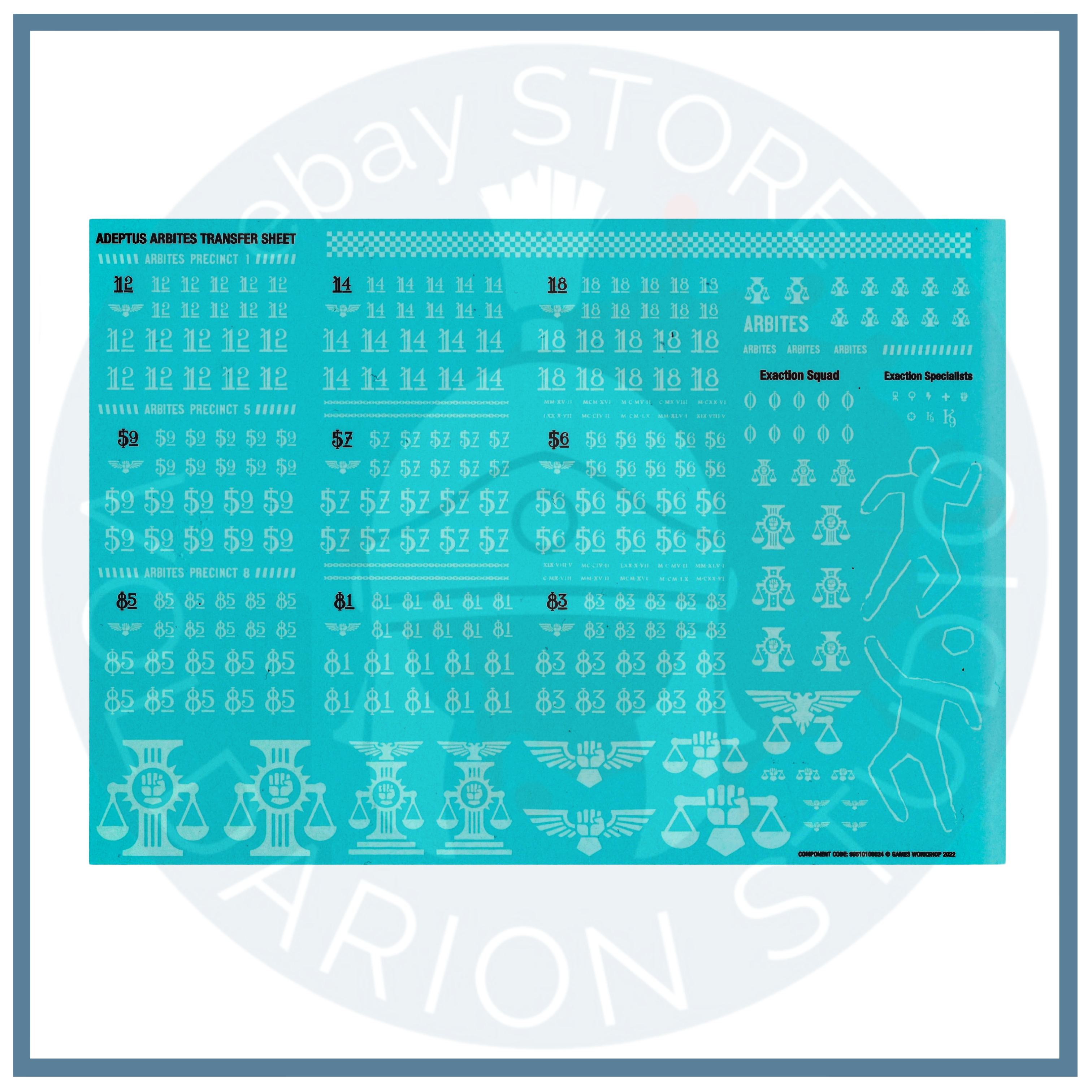 Adeptus Arbites Transfer Sheet