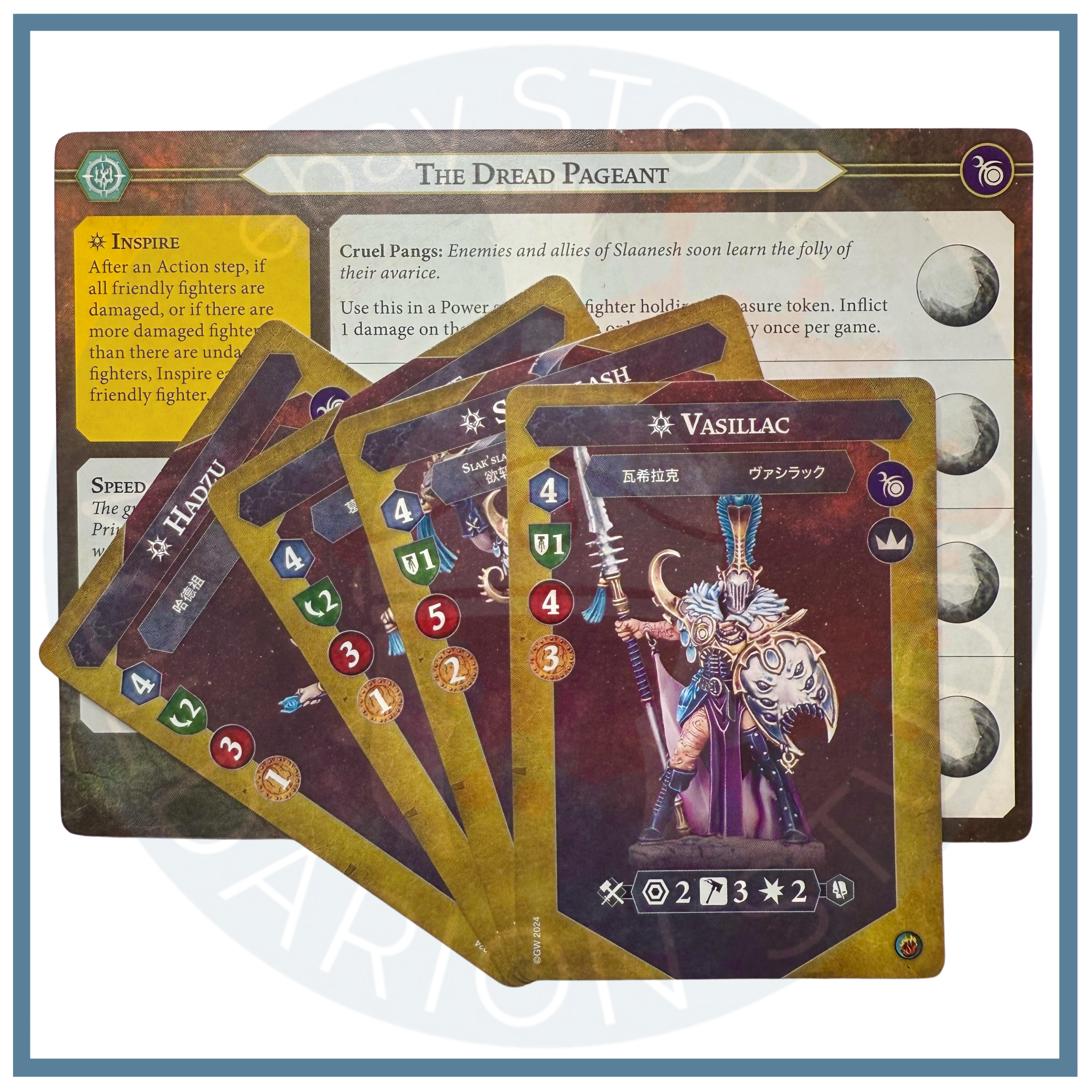 The Dread Pageant Warband Cards