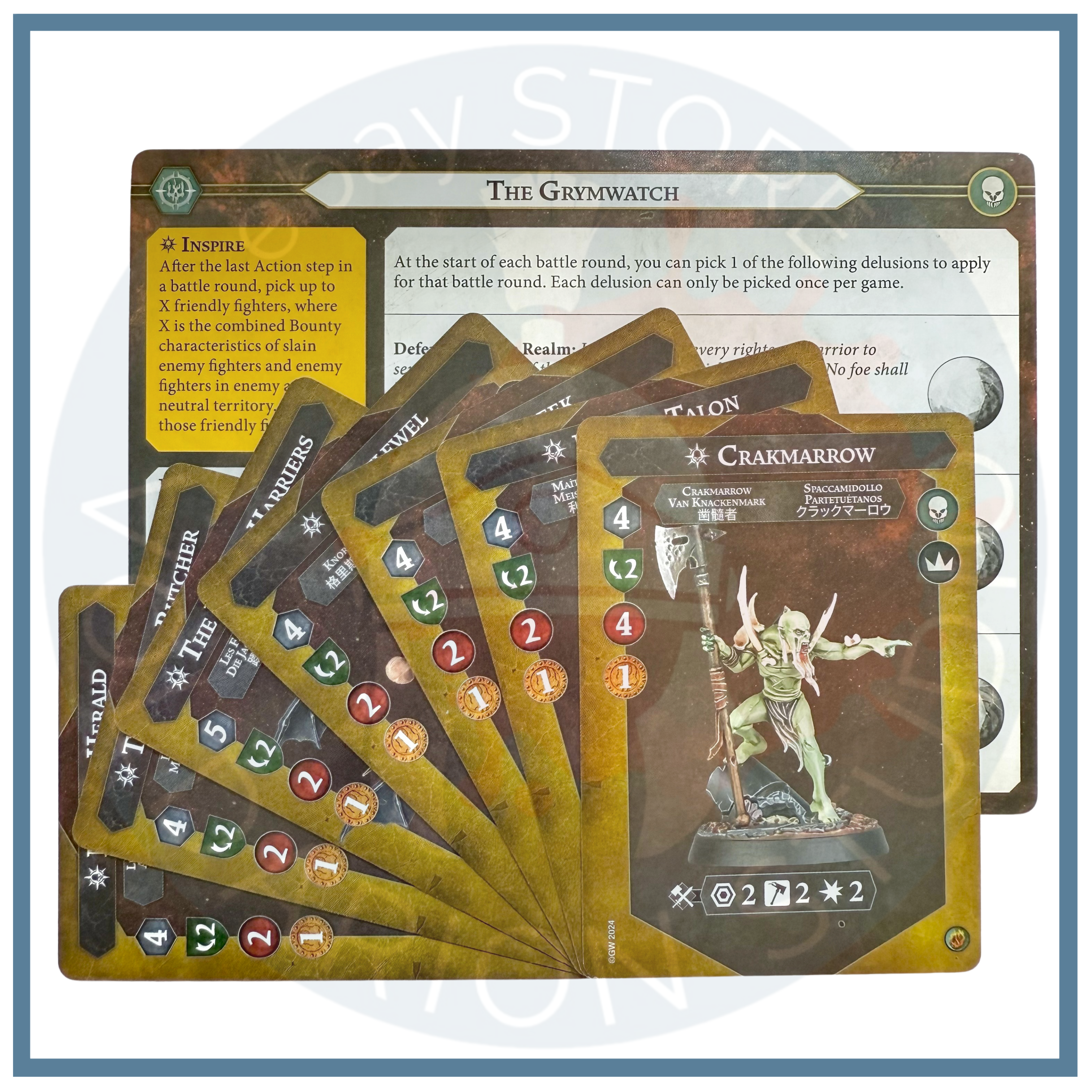 The Grymwatch Warband Cards