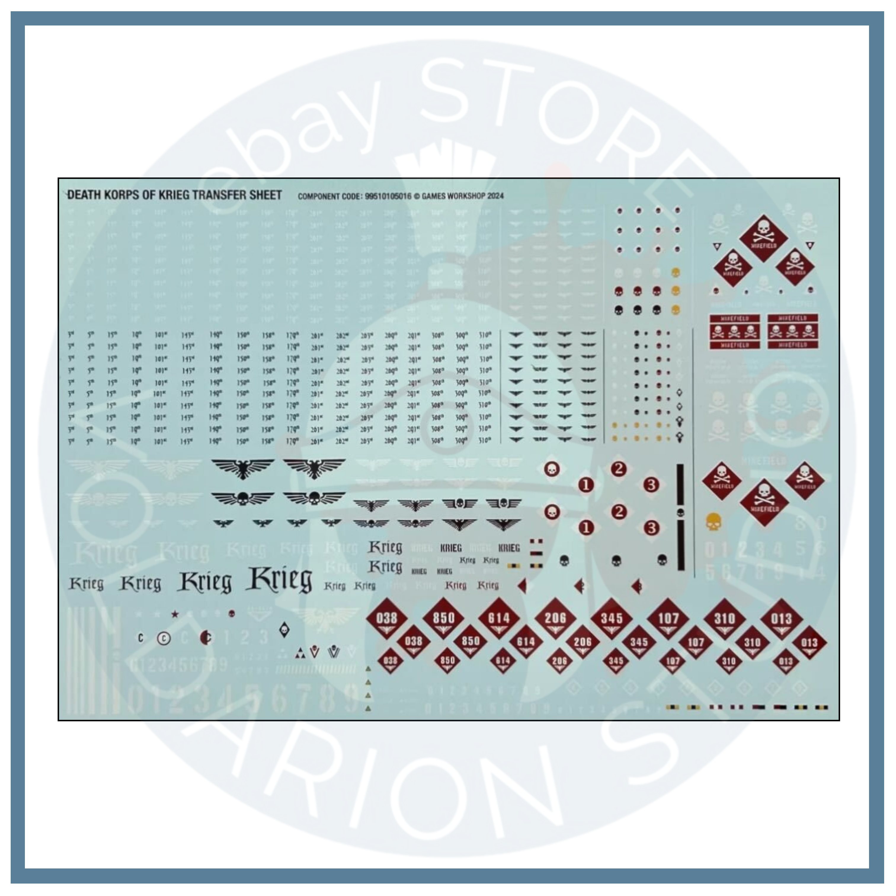 Death Korps Of Krieg Transfer Sheet